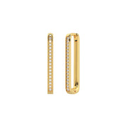 Boucles d'oreilles diamants naturels ronds 0.30 carat or jaune Teresa